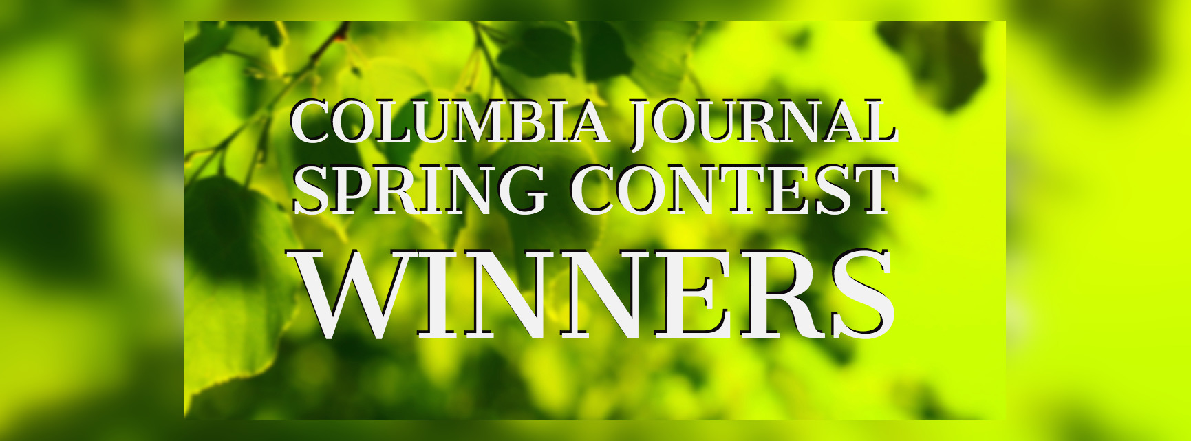 2019 spring contest winners